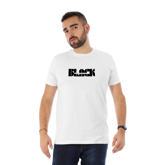 Camiseta Masculina ENJOY - Black Erva-Branco-XG