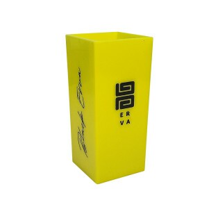 Copo Plástico Quadrado - Amarelo