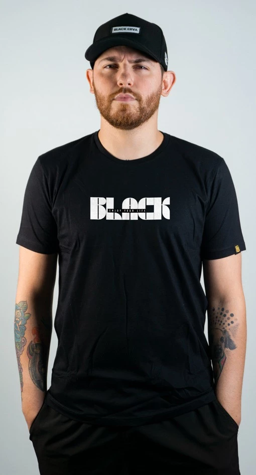 Camiseta Masculina ENJOY - Black Erva