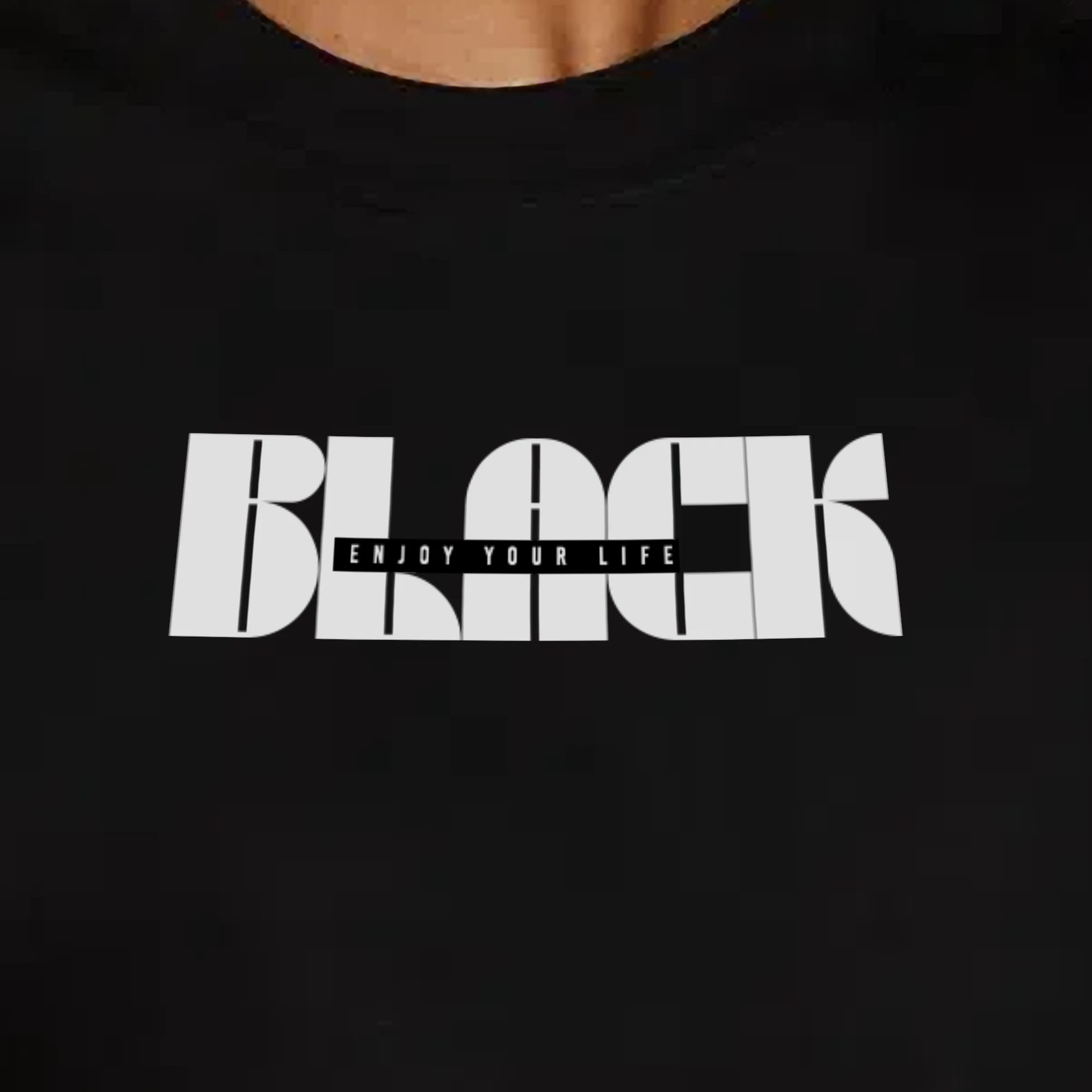 T-Shirt Feminina Black Erva - ENJOY