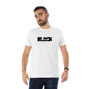 Camiseta Masculina ENJOY - Black Erva-Branco-XG